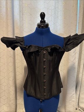 Corset Story Off-Shoulder Black Corset Top